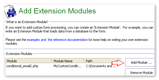 Add extension module