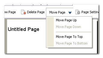 Move pages up/down