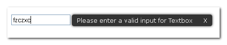 validation error messages